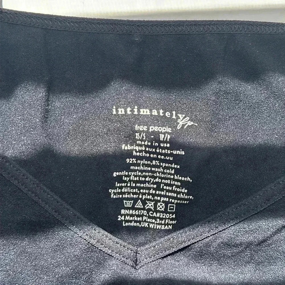 NWT Free People Seamless Mini Slip Black Dress, Size XS/S - Picture 5 of 6